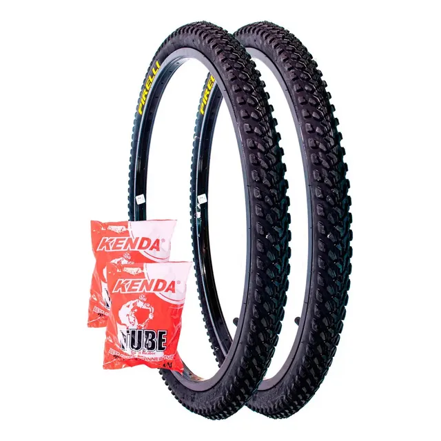 2 Pneu Pirelli Scorpion Mtb Aro 26x2.0 2câmara 26 Kenda Cor Preto