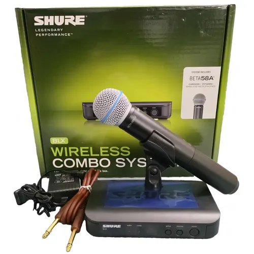 Transmissor portátil Shure BLX2/B58 Black Blx2 com cápsula Beta58a
