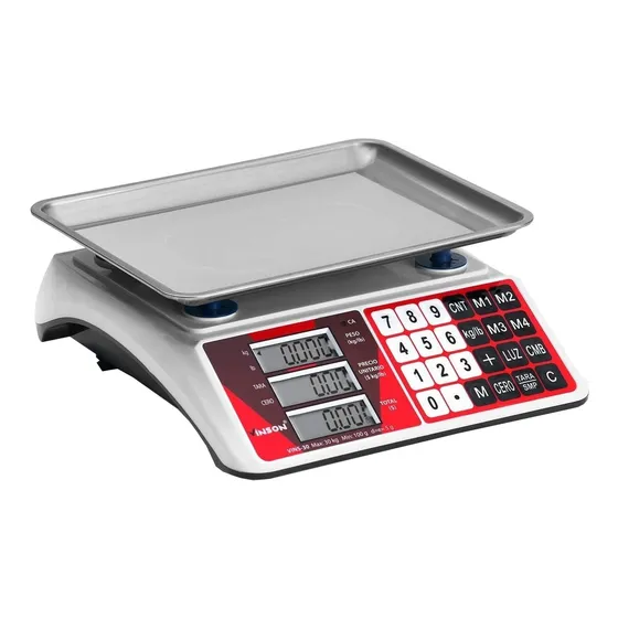 Báscula Digital Vinson Rhino 30kg Color Blanco Peso Máximo Soportado 30 Kg