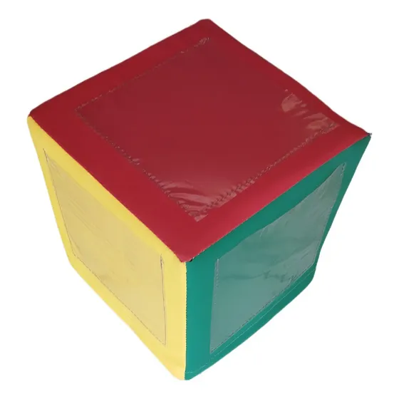 Cubo Didáctico De Gonaespuma Con Bolsillos 20x20cms