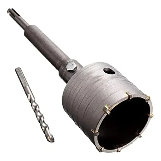 Sierra Copa Concreto 60mm + Vastago Sds Plus + Mechas Alpha