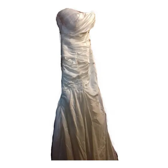 Vestido Novia Nuevo Blanco Usa George Bridal Talla S Boda