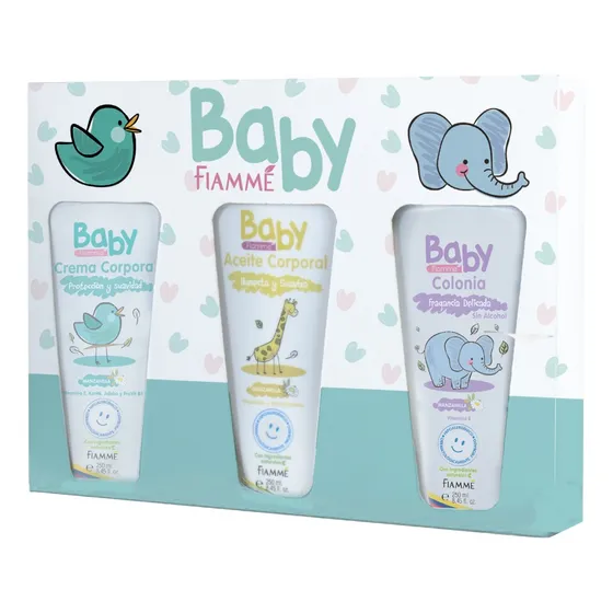 Kit Para Bebe Crema Corporal + Acite Corporal + Colonia