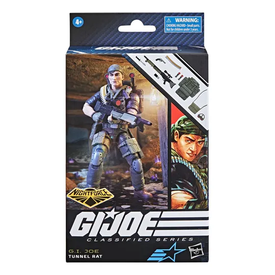 Serie clasificada Hasbro F7740 de Gi Joe Tunnel Rat Night Force