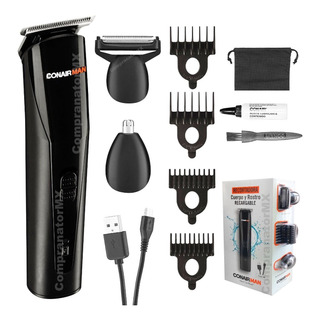 Máquina Recortadora Y Rasuradora Recargable Barba Pelo Nariz Máquina Recortadora Y Rasuradora Recargable Barba Pelo Nariz
