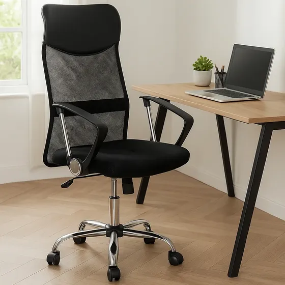 Silla Escritorio Mesh Respaldo Alto Oficina Sillon Calidad