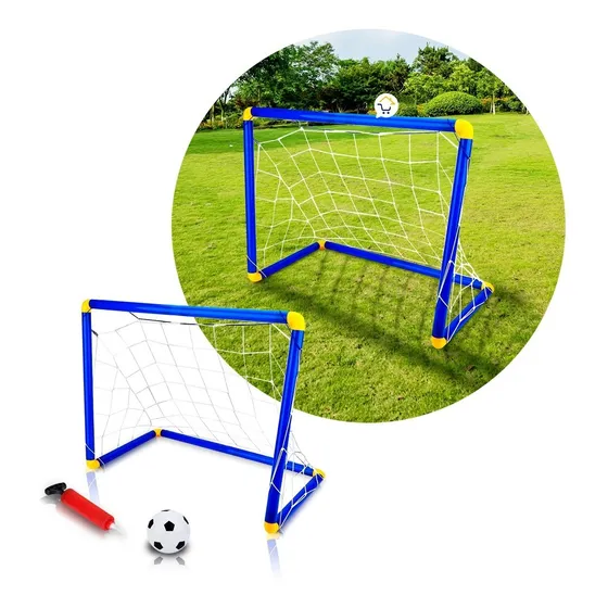 Cancha Fútbol Niños Grande Armable Arco Balón Inflador Dq12