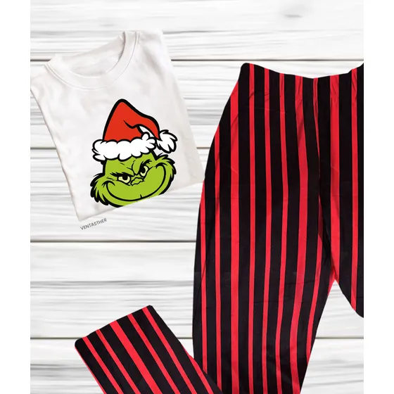 Pijama Grinch Navideña Para Dama Y Caballero