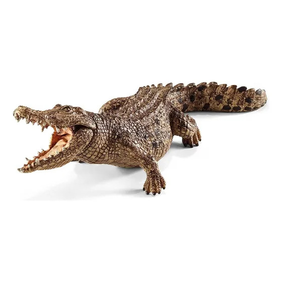 Figura De Animales Cocodrilo Coleccionable Pintado A Mano 