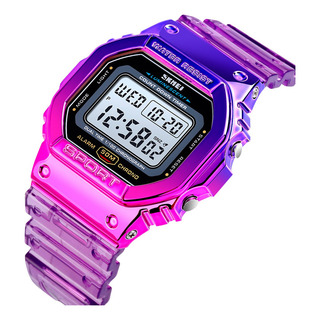 Reloj De Pulsera Digital Unisex Skmei 1622 Color De La Correa Violeta Oscuro Color Del Bisel Negro Color Del Fondo Negro Reloj De Pulsera Digital Unisex Skmei 1622 Color De La Correa Violeta Oscuro Color Del Bisel Negro Color Del Fondo Negro