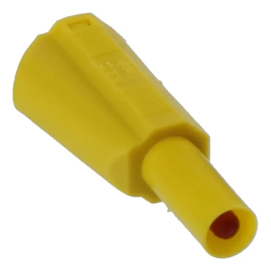 Pb981d - Pino Banana 4mm De Segurança Com Derivação Amarelo