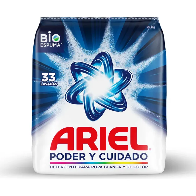 Detergente Ariel Doble Poder En Polvo 4 Kg