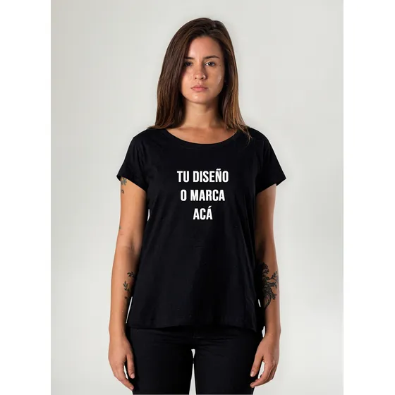 Remera Mujer Personalizada Foto Estampada Logo Empresas