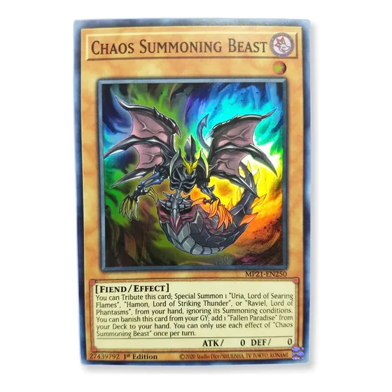 Yugi-oh! Chaos Summoning Beast Mp21-en250 Super
