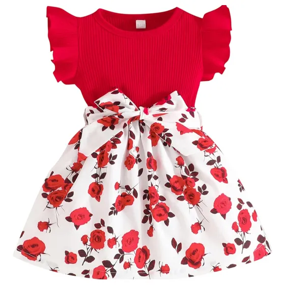 Vestido Floreado. Bebé Niña. Nena