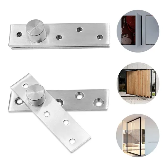 2 Bisagra 15cm Puerta Pivote Oculta Giratoria Inox 360 Grado