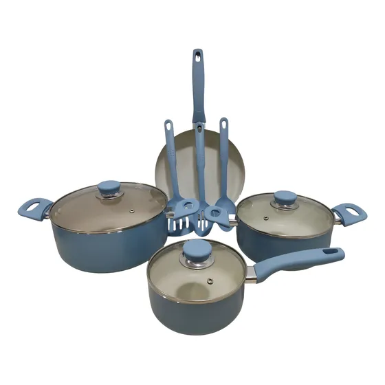 Bateria Mlplus En Aluminio 10 Piezas Antiadherente