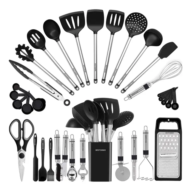 Utensilios Para Cocina De Silicona. 33 Piezas.