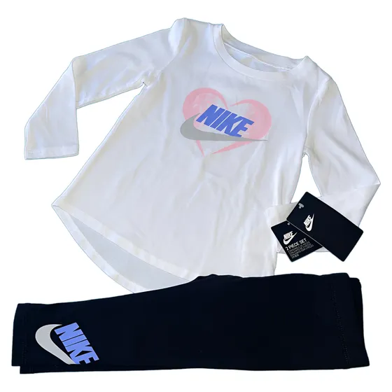 Nike Conjunto Niña Bebé Franela Manga Larga Y Leggins