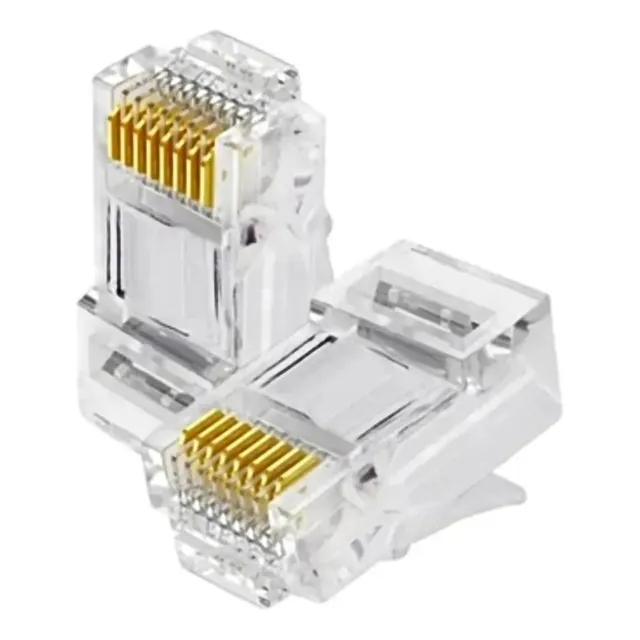 Conector De Red Rj45 Cat6 Bolsa 100 Unidades Terminal Rj45