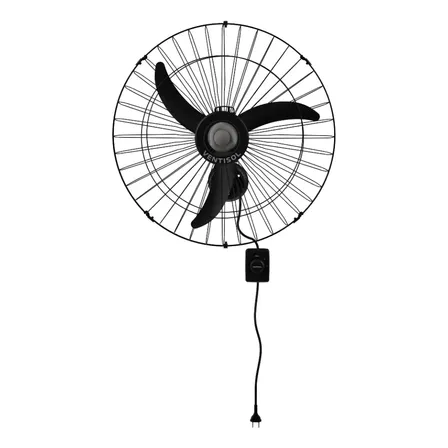 Ventilador De Parede 60cm, Preto, Ventisol Bivolt 60 Cm 60hz Preto 127/220v Plástico 3