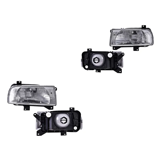 Par De Faros Para Jetta A3 Fondo Negro Depo Por Par 