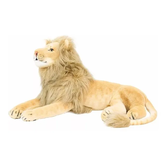 Tigre Branco Leão De Pelúcia Gigante Safári 1 Metro