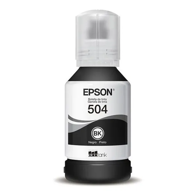 Botella Tinta Epson 504 T504120 Negra  Impresora Covers Gye