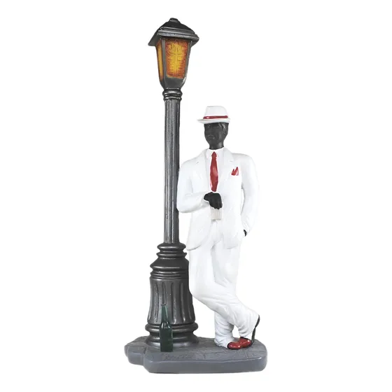 Imagem Zé Pelintra 34cm Umbanda Candomblé Escultura Pilintra