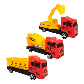 3 Carrinhos Caminhões Construção Placas Cones Arbustos 9 Pçs 3 Carrinhos Caminhões Construção Placas Cones Arbustos 9 Pçs