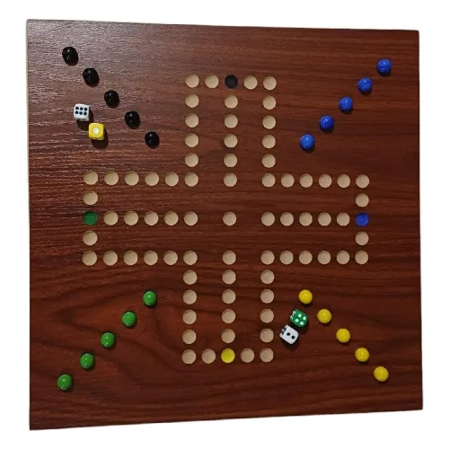Juego De Madera No Te Enojes!!con Canicas Y Dados