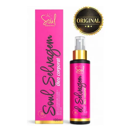 Óleo Corporal Rosa Mosqueta Clareador 100ml - Soul Selvagem Rosa Selvagem
