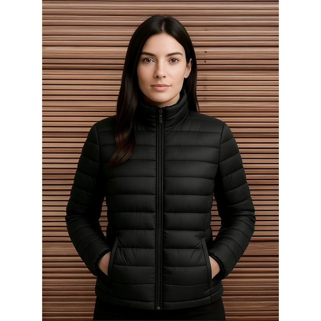 Jaqueta Feminina Puffer Bobojaco Capuz Com Nylon Impermeável Jaqueta Feminina Puffer Bobojaco Capuz Com Nylon Impermeável