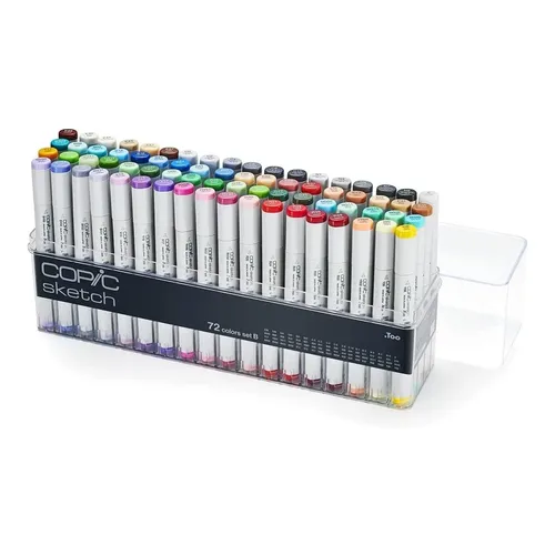 Marcador Artístico Copic Ciao 72 Cores Ponta Dupla Kit