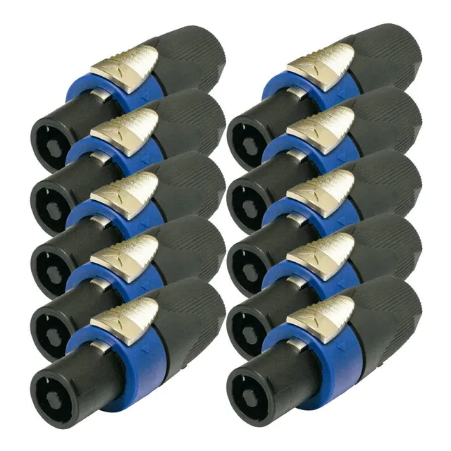 10pz Plug Macho Speakon Tipo Neutrk 4 Vias Conector