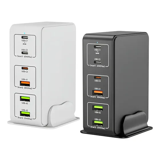 Estación Cargador 120w Alta Potencia Turbo Notebook Celular