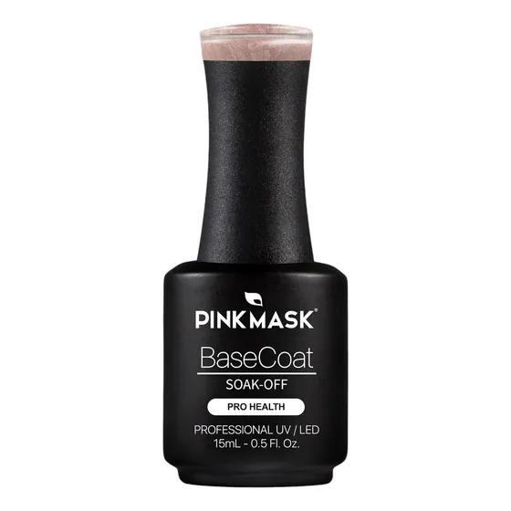 Base Rubber Pink Mask Sparkly Gold