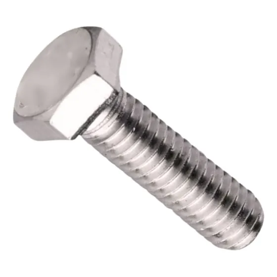 Parafuso Sextavado Inox M8 X 30 Rosca Inteira - 10 Peças