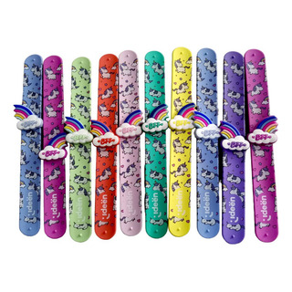 Pulsera Infantil Slap Band Unicornio 10 Piezas Pulsera Infantil Slap Band Unicornio 10 Piezas