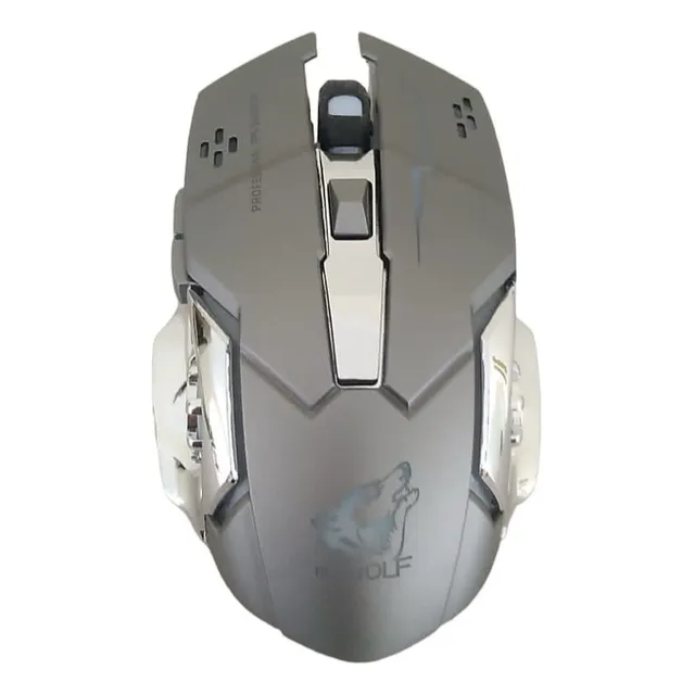 Mause Gamer Inalambrico Recargable. Color Gris