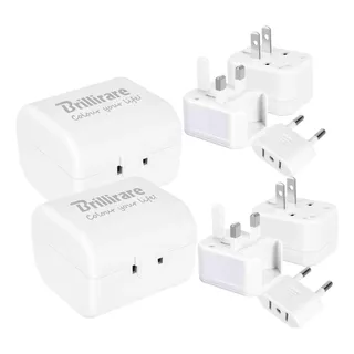 Adaptador De Enchufe De Viaje Brillirare International, Paqu Adaptador De Enchufe De Viaje Brillirare International, Paqu