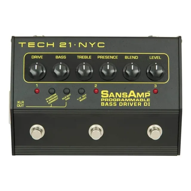 Controlador De Bajo Programable Tech 21 Sansamp Di Pedal