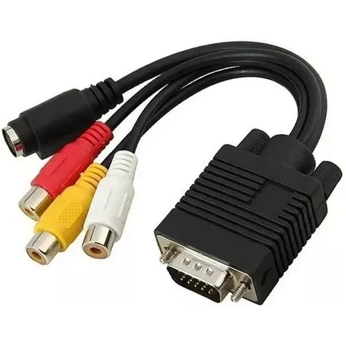 Convertidor Vga Con Salida Para Rca Y Super Video 