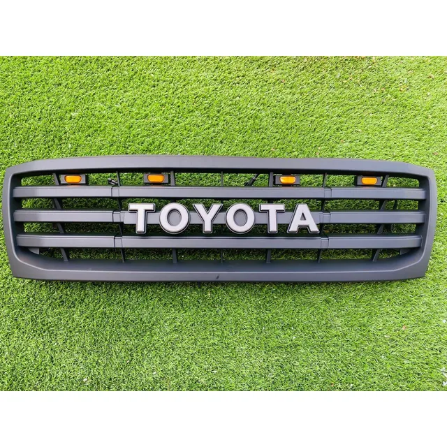 Parrilla Toyota Meru Negra Trd Con Led