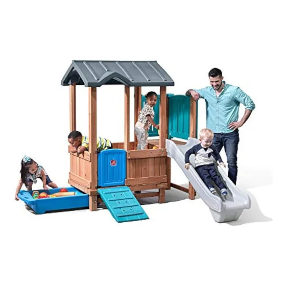 Step2 Woodland Adventure Playhouse &amp; Slide,