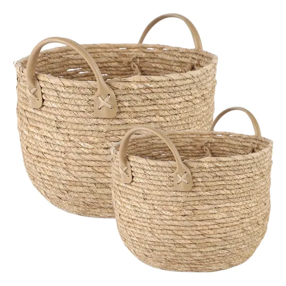 Par De Cestos Cachepot De Vaso Decoração Plantas Pendentes