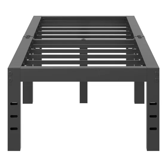 Cama Individual Plataforma Metal 16 Pulgadas Con Almacenamie