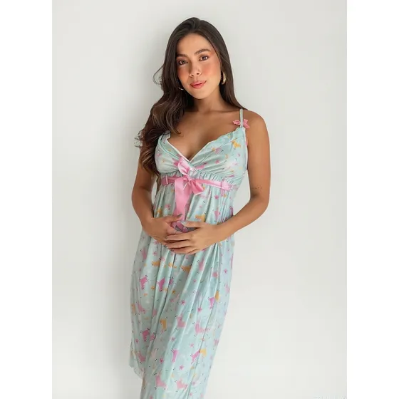 Pijama Lactancia Bata Maternidad Postparto Comoda