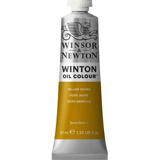 Óleo Winton 37ml - Cor de óleo Winsor & Newton 744 Amarelo Ocre
