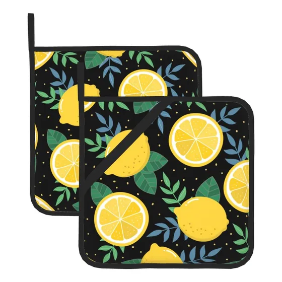 2 Soporte Para Olla Limon Fresco Almohadilla Caliente